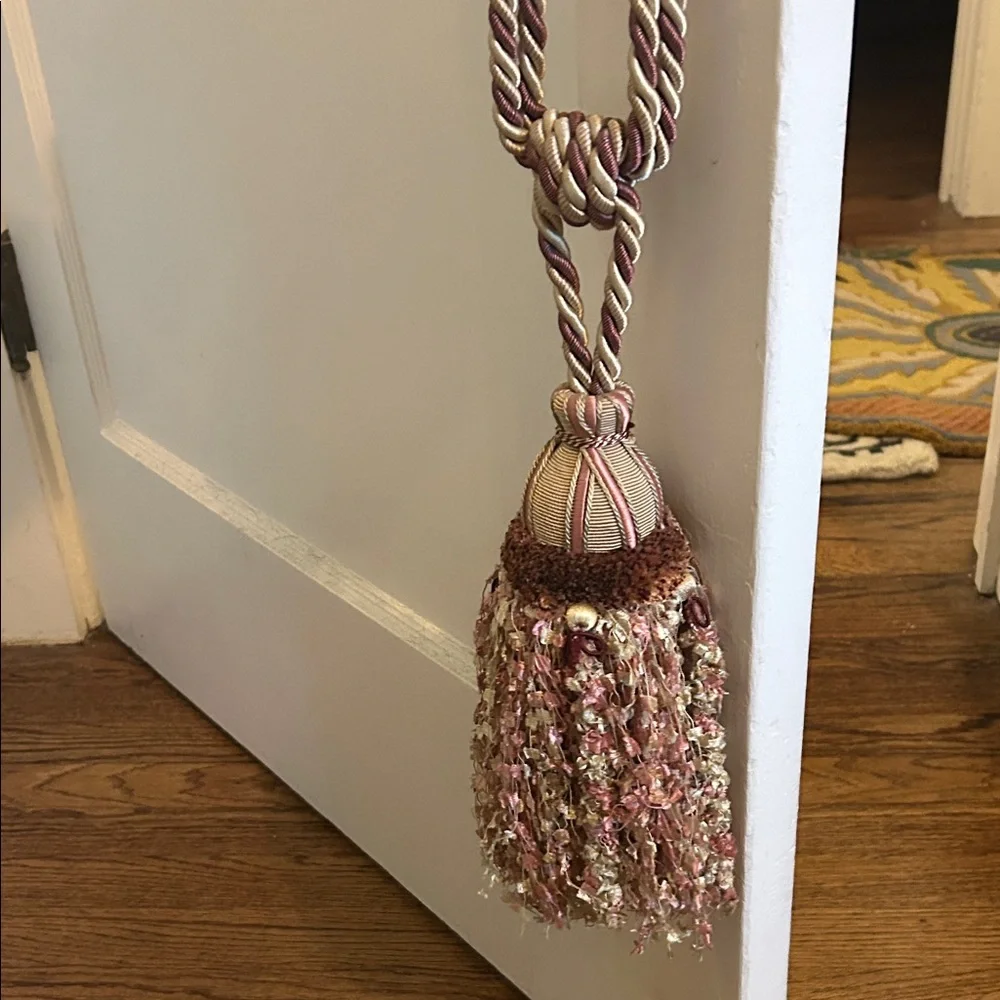 Chic Mauve, Brown, Gold and Cream Extra Large Tassel